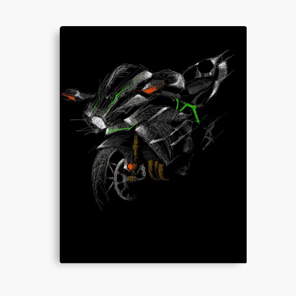 Ninja Zx 6r Canvas Prints for Sale | Redbubble