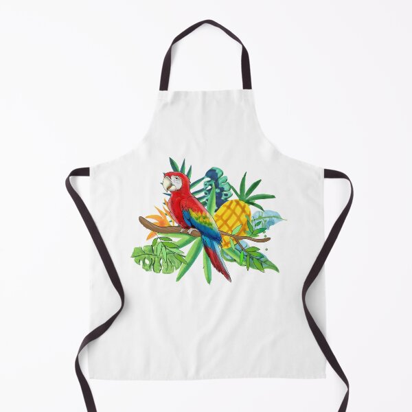 Item preview, parrot with tropical plants designed and sold by sonaadalian.