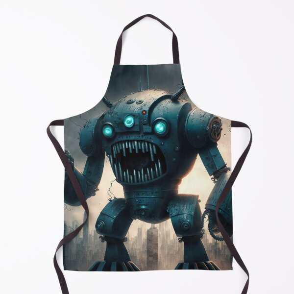 Item preview, Alien Monster giant robot cyborg attacking the city designed and sold by KoolArtDistrict.