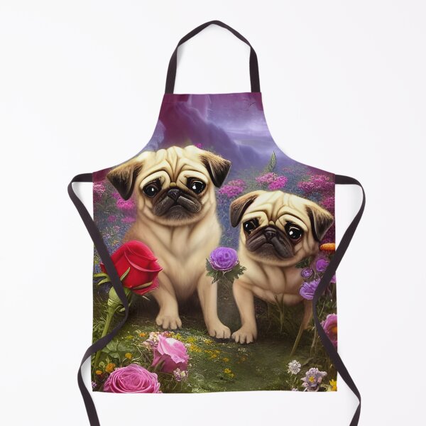 Item preview, Pugs in Wonderland  designed and sold by kosmicfairytale.