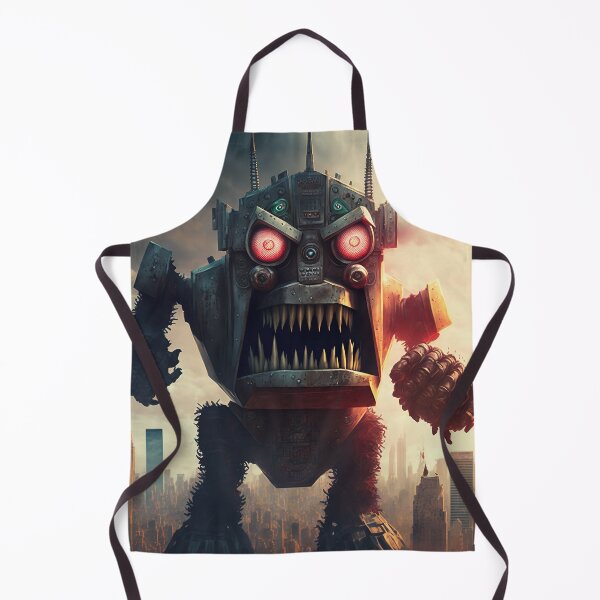 Item preview, Alien Monster giant robot cyborg attacking the city designed and sold by KoolArtDistrict.