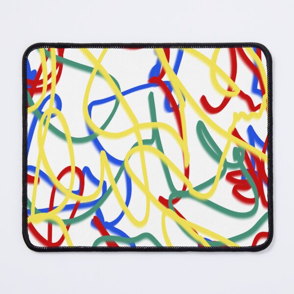 Item preview, Colorful Scribble Doodle Rainbow Primary Colors Painting Print Pattern designed and sold by hopecope.