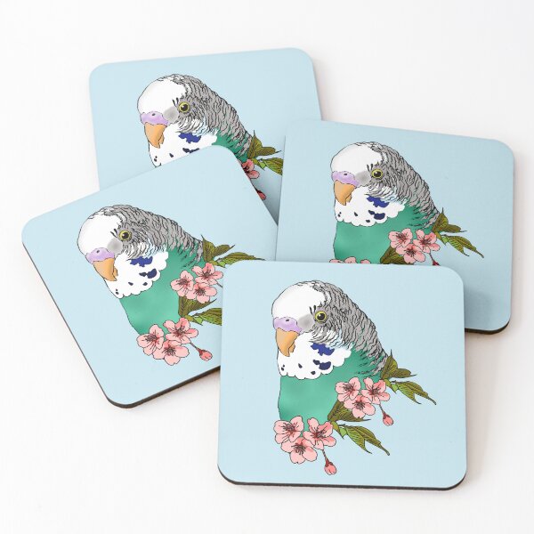 Item preview, A Budgie and blooms designed and sold by RadMomCreations.