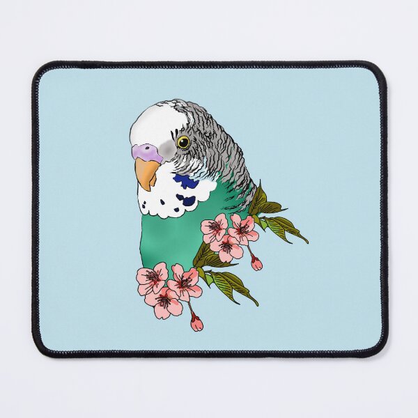 Item preview, A Budgie and blooms designed and sold by RadMomCreations.