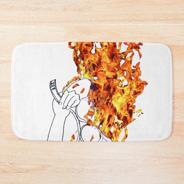 Item preview, Bra Burning meme cartoon Illustraition designed and sold by AmandaFineArt.