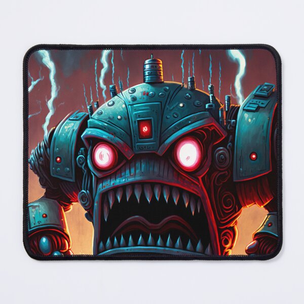 Item preview, Alien Monster giant robot cyborg attacking the city designed and sold by KoolArtDistrict.