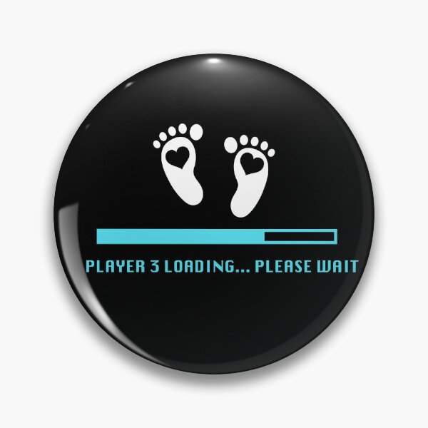 Item preview, Player 3 Loading - Funny Gaming Pregnancy Announcement designed and sold by JukeLox.