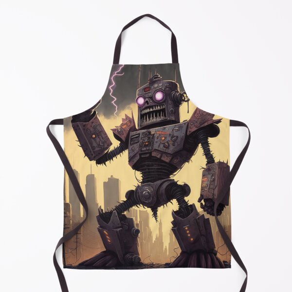 Item preview, Giant robot attacking the city - Japanese style designed and sold by KoolArtDistrict.