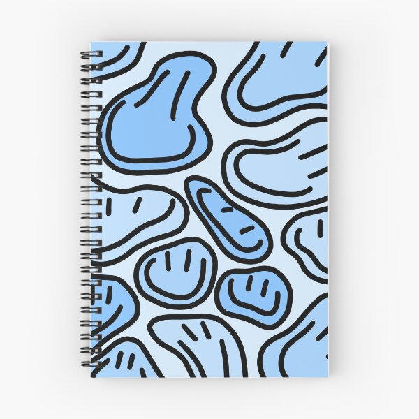 Item preview, Blue Drippy Faces designed and sold by elle-dee-art.