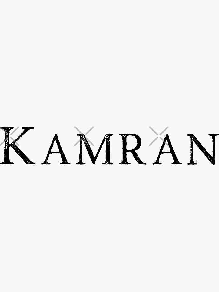 "Kamran Persian (iranian) name" Sticker for Sale by Elbenj Redbubble