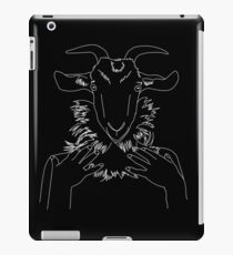 extravaganter Ziegenkopf iPad-Hülle & Klebefolie