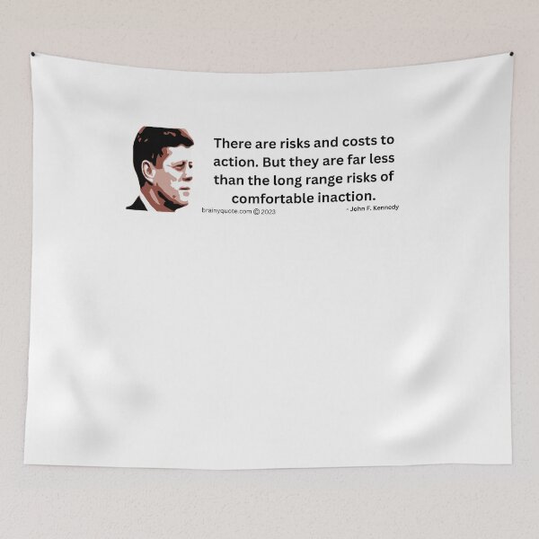 Item preview, JFK quote About risks designed and sold by FTBD  ⭐​⭐​⭐​⭐​⭐​.