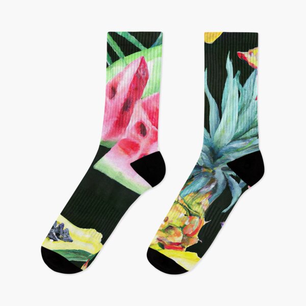 Item preview, Tropical Island fruit and flowers designed and sold by TsunamiBlue.
