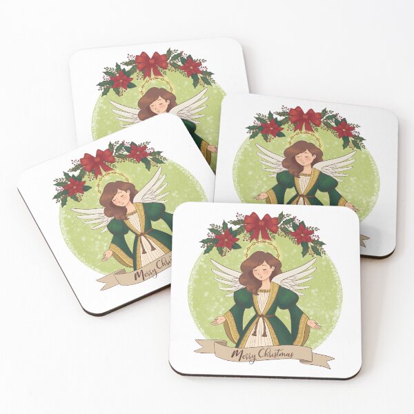 Item preview, Christmas Angel green designed and sold by AmalteaOlenska.