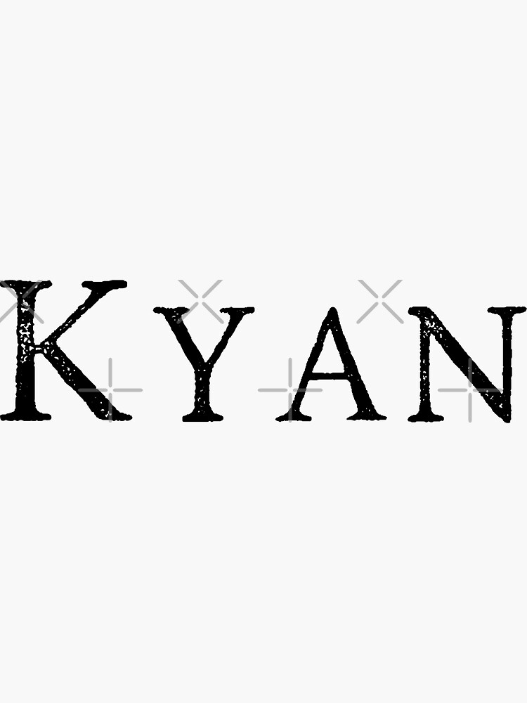 "Kyan Persian (iranian) name" Sticker for Sale by Elbenj Redbubble