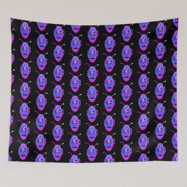Item preview, Three eyed Alien silhouette color cartoon Vector design original artwork by sage alien designed and sold by Design Repo.