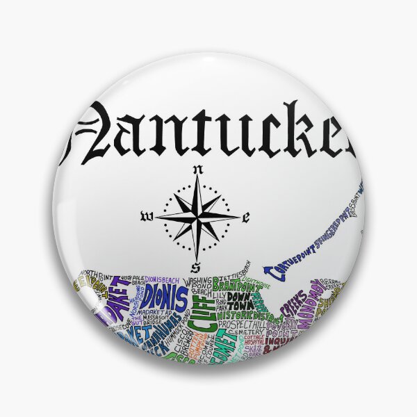 Item preview, Nantucket Word Map designed and sold by Conor Plunkett.