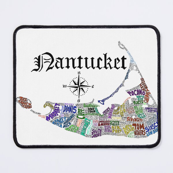 Item preview, Nantucket Word Map designed and sold by Conor Plunkett.