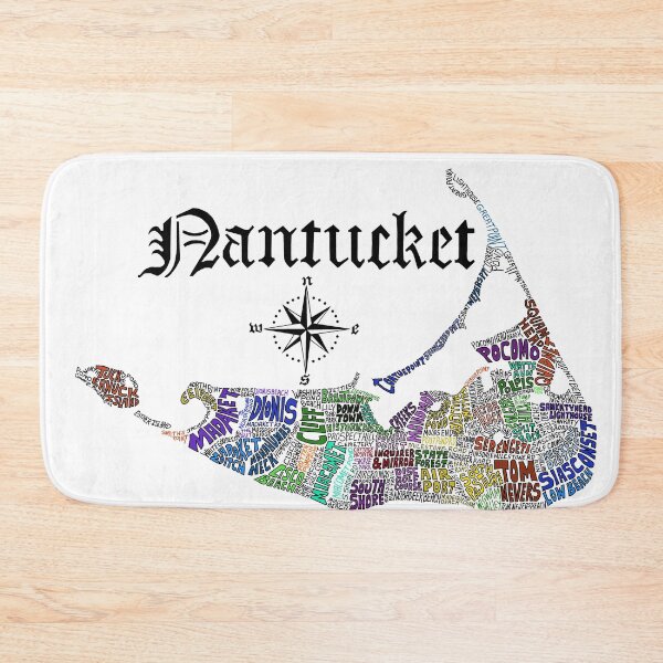 Item preview, Nantucket Word Map designed and sold by Conor Plunkett.