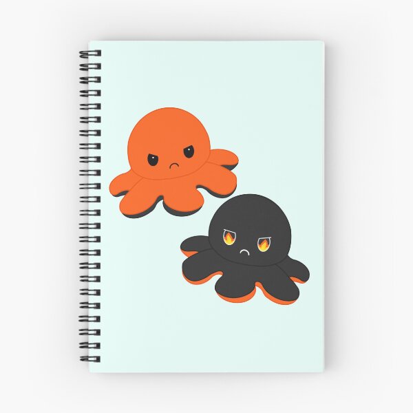 Item preview, Moody Reversible Octopus Duo in Orange and Black designed and sold by ShopBabyFace.