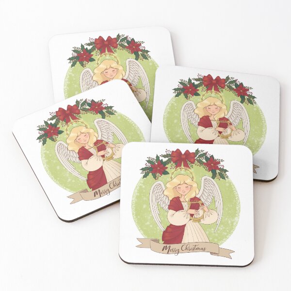 Item preview, Christmas Angel red designed and sold by AmalteaOlenska.