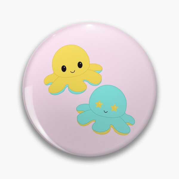Item preview, Moody Reversible Octopus Duo in Yellow and Aqua designed and sold by ShopBabyFace.
