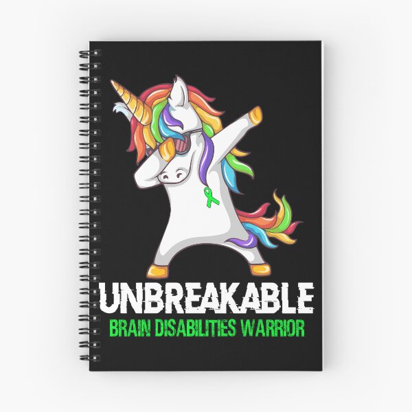 Item preview, Brain Disabilities Awareness - Unicorn Brain Disabilities Warrior Ribbon UNBREAKABLE designed and sold by Fernandezf.
