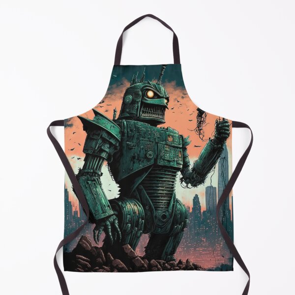 Item preview, Monster giant robot attacking the city designed and sold by KoolArtDistrict.