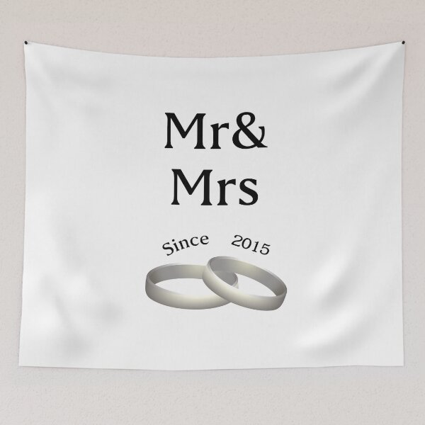Item preview, 2nd anniversary matching Mr. And Mrs. Since 2015 designed and sold by Seas Wanda.