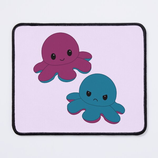 Item preview, Moody Reversible Octopus Duo in Purple and Blue designed and sold by ShopBabyFace.