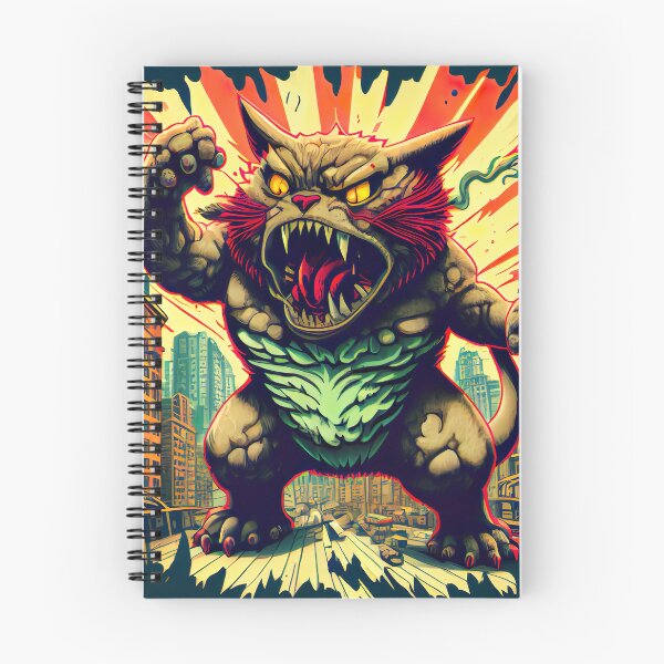 Item preview, Giant Monster Cat attacking the city designed and sold by KoolArtDistrict.