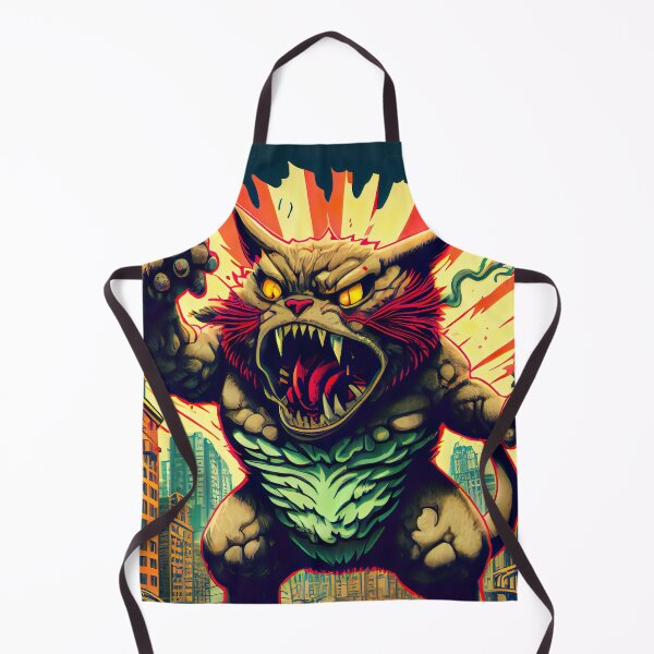 Item preview, Giant Monster Cat attacking the city designed and sold by KoolArtDistrict.