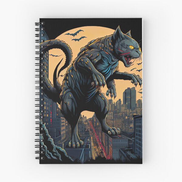 Item preview, Giant Monster Cat attacking the city designed and sold by KoolArtDistrict.