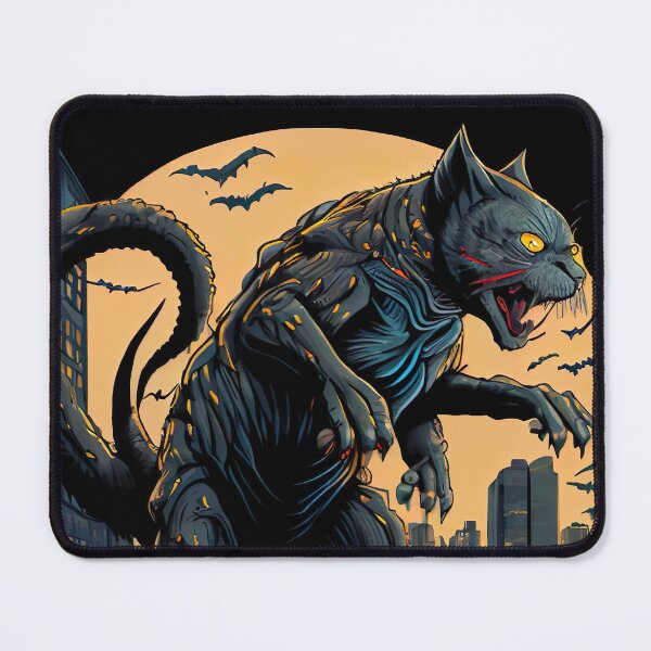 Item preview, Giant Monster Cat attacking the city designed and sold by KoolArtDistrict.