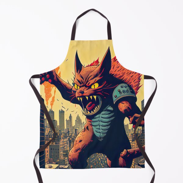 Item preview, Giant Monster Cat attacking the city designed and sold by KoolArtDistrict.