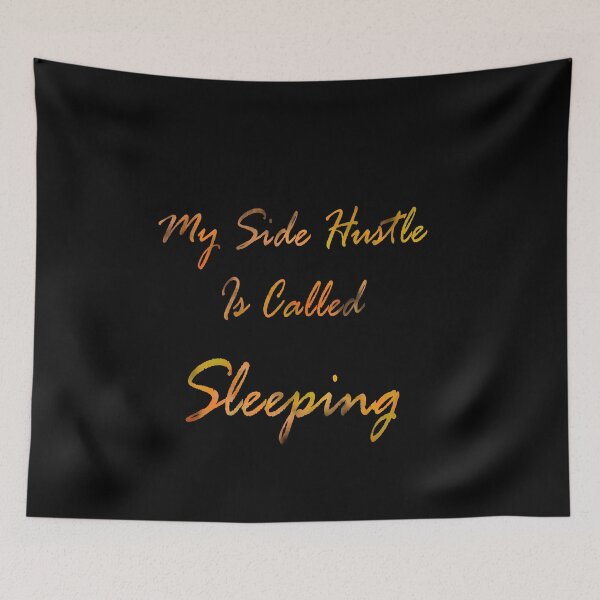 Artikelvorschau, Mein Side Hustle heißt Sleep Orange/Gold entworfen und verkauft von Zovanah.
