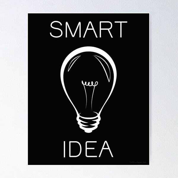 Item preview, Smart Idea Black and white designed and sold by ESimpsonDesigns.