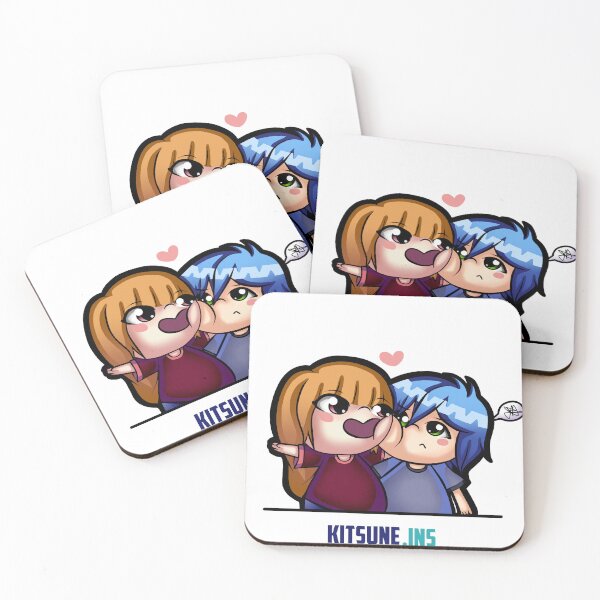 Item preview, adorable children hugging each other tenderly, happy girl and annoying boy designed and sold by kitsuneins.