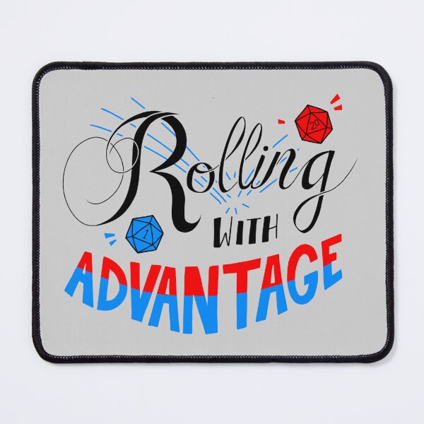 Item preview, Rolling with Advantage (black) designed and sold by dot.lollipop.