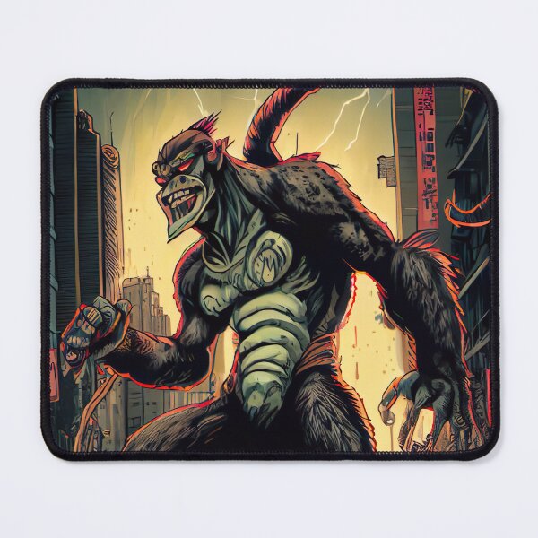 Item preview, Giant Monster monkey attacking the city designed and sold by KoolArtDistrict.