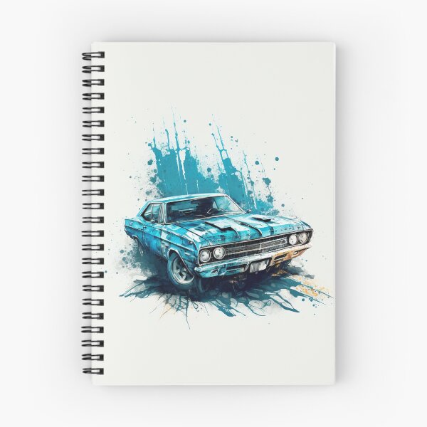 Item preview, Acuarela azul del coche del músculo designed and sold by RandomReviews.