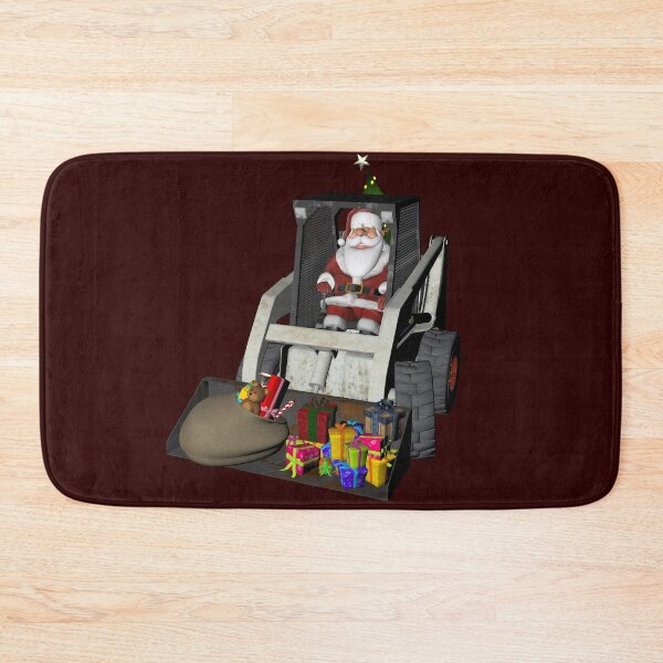 Item preview, Santa Claus Drives Skid Steer Loader designed and sold by Mythos57.