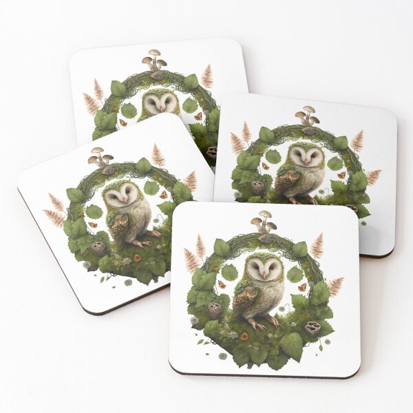 Item preview, Barn Owl Wreath designed and sold by NightWispStudio.