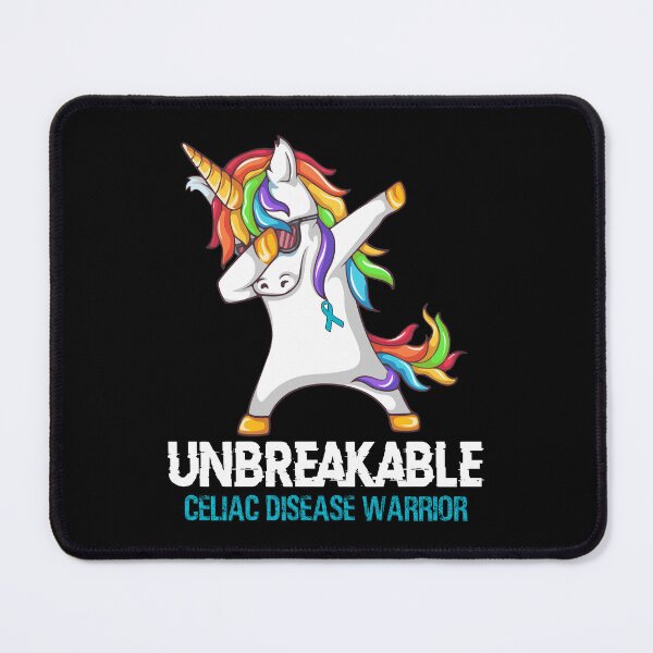Item preview, Celiac Disease Awareness - Unicorn Celiac Disease Warrior Ribbon UNBREAKABLE designed and sold by Fernandezf.