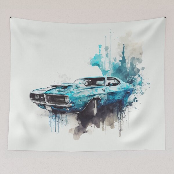 Item preview, Coche clásico azul del músculo designed and sold by RandomReviews.