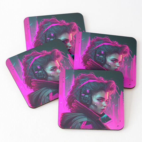 Item preview, Neon Cyberpunk Style Lady designed and sold by LukeAiWalker.