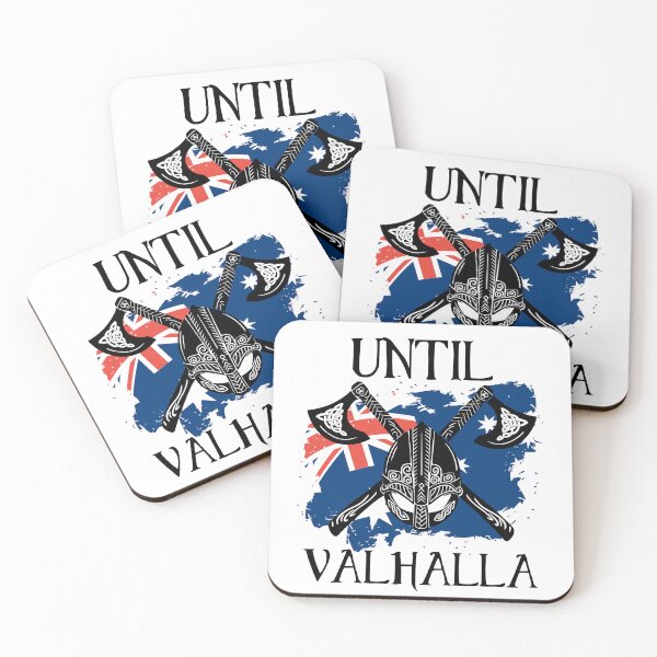 Item preview, Until Valhalla -  Viking  Australian Flag designed and sold by Georgy09.