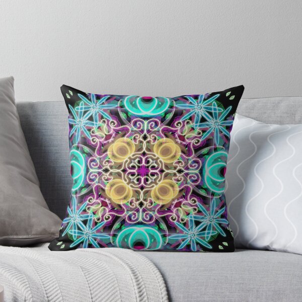 Item preview, Neon Mandala Flower Abstract designed and sold by Chatchot.