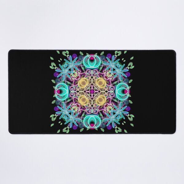 Item preview, Neon Mandala Flower Abstract designed and sold by Chatchot.
