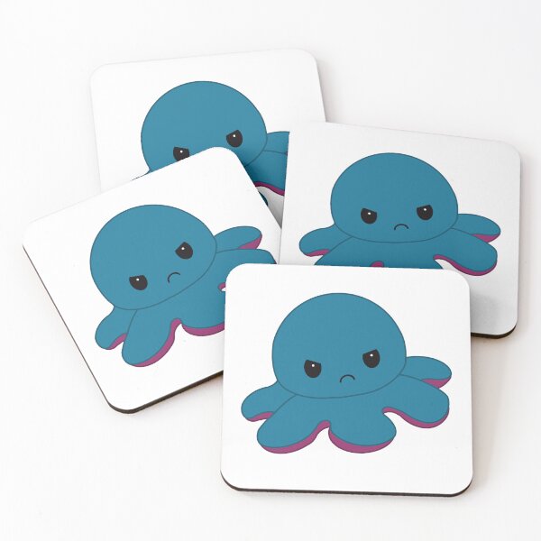 Item preview, Angry Blue Moody Reversible Octopus designed and sold by ShopBabyFace.